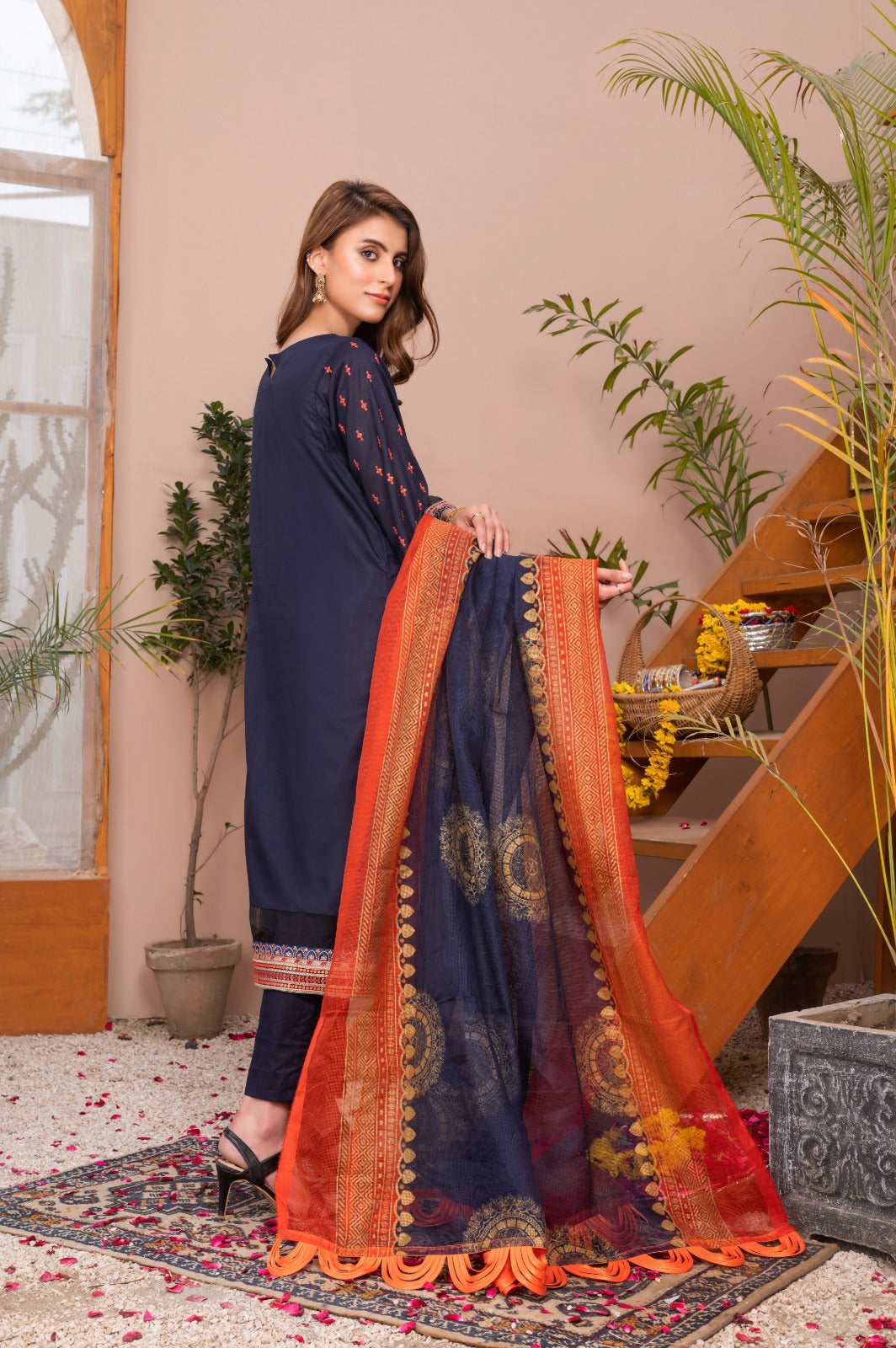 Shabnam Noir | Lawn - Embroidered
