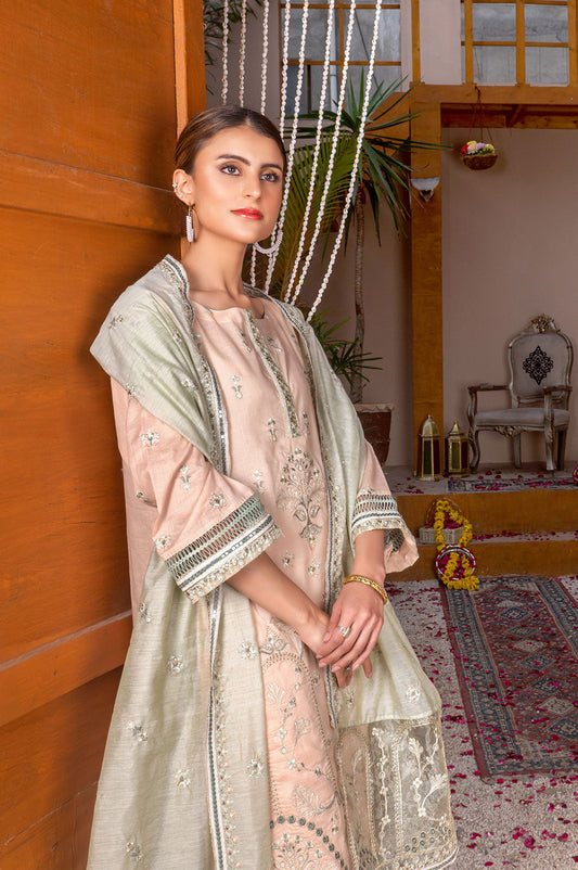Roshanay Blush | Lawn - Embroidered