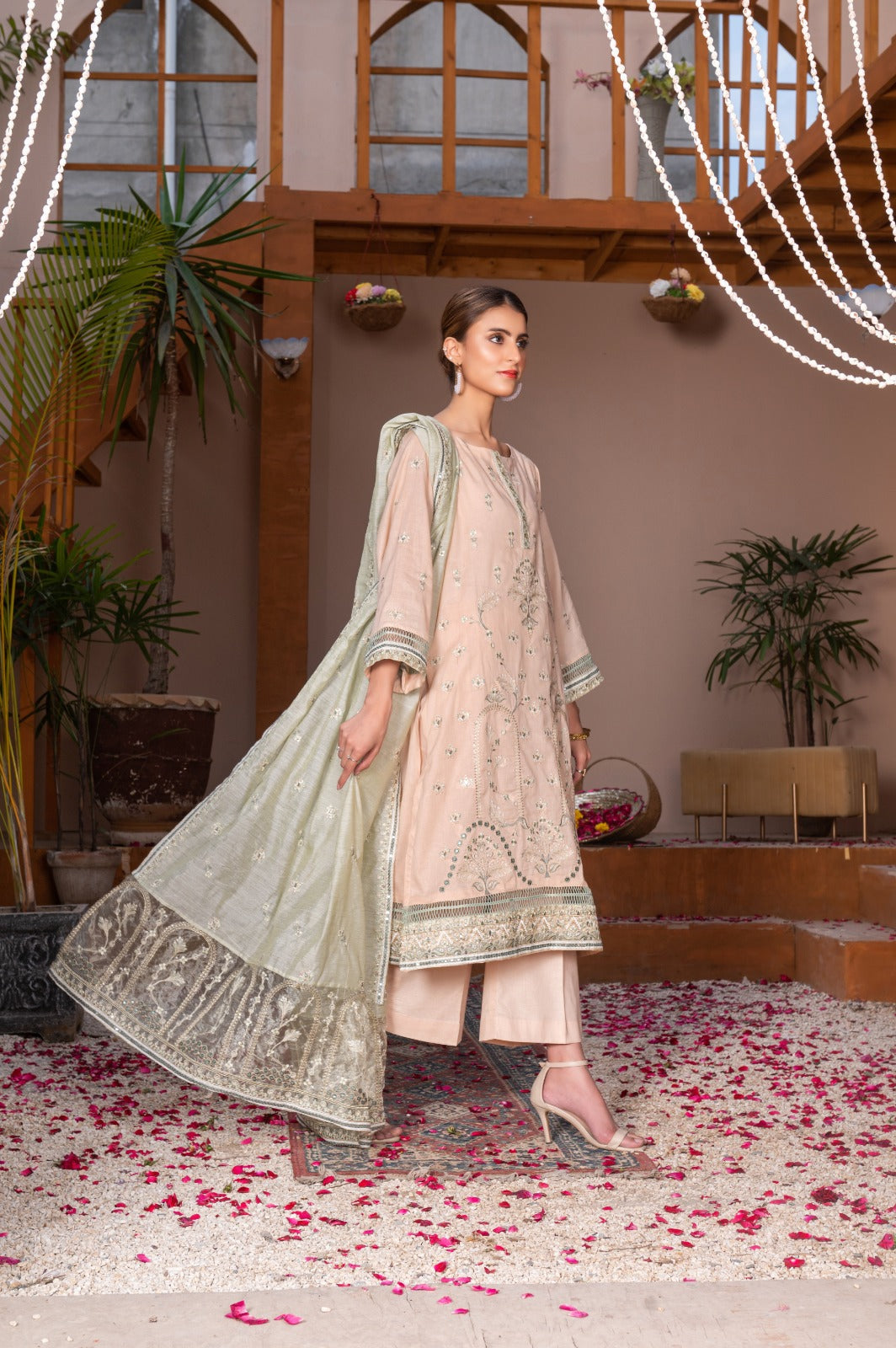 Roshanay Blush | Lawn - Embroidered