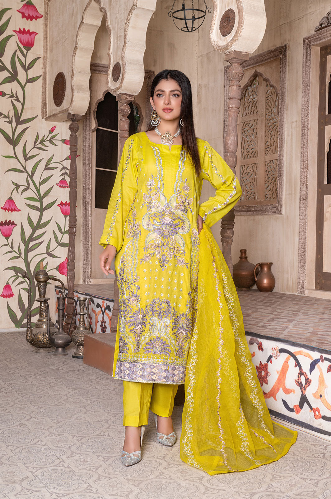 Mehr-e-Zar | Lawn - Embroidered