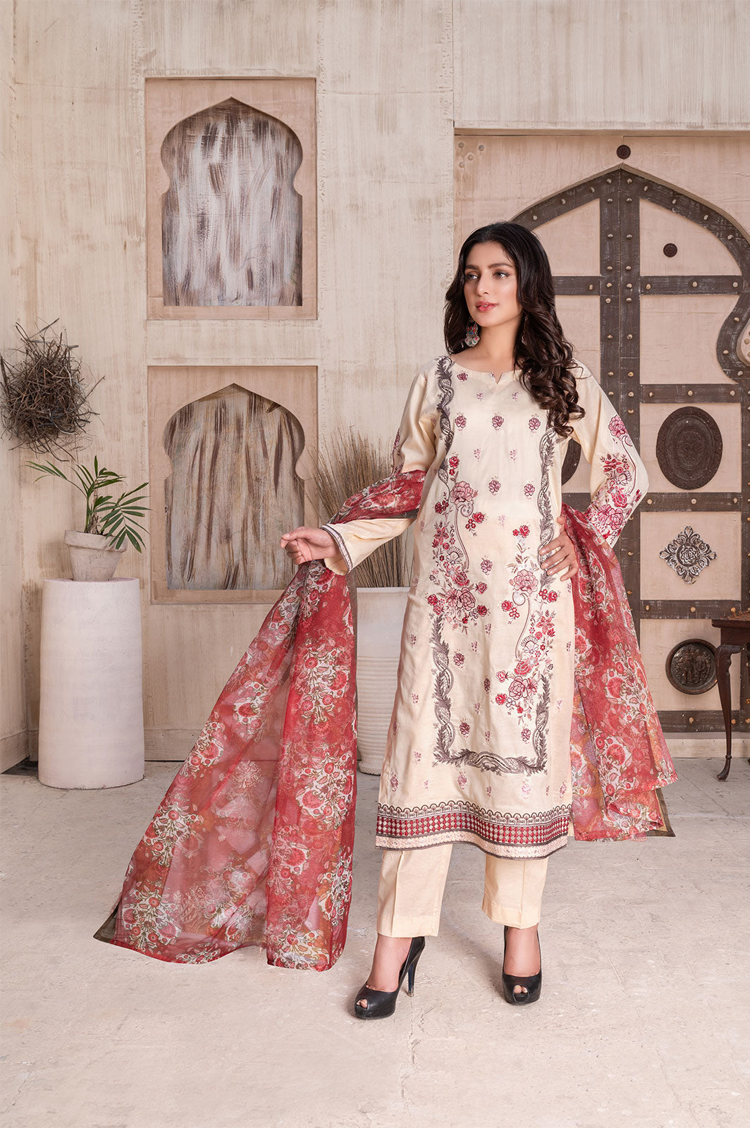 Shireen Gul | Lawn - Embroidered
