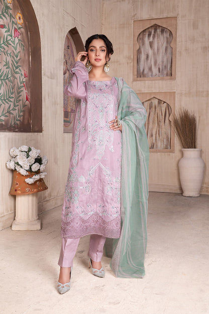Lavender Noor | Lawn - Embroidered