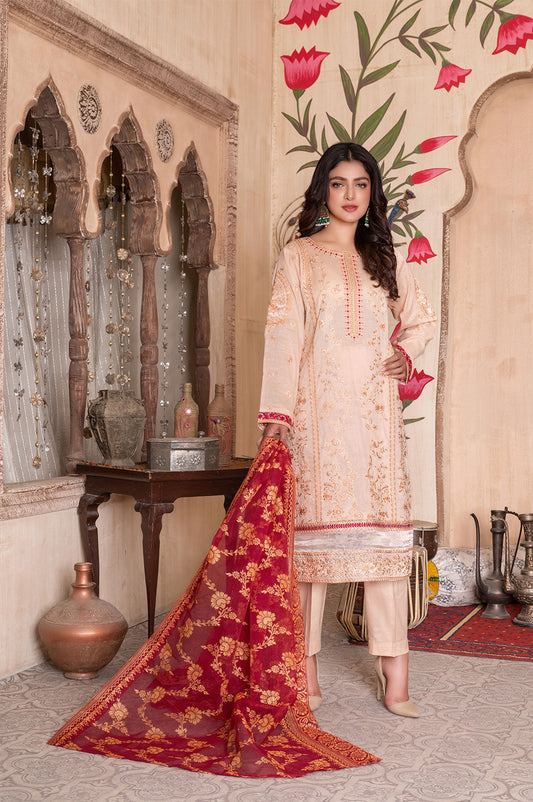 Zarqa | Lawn - Embroidered
