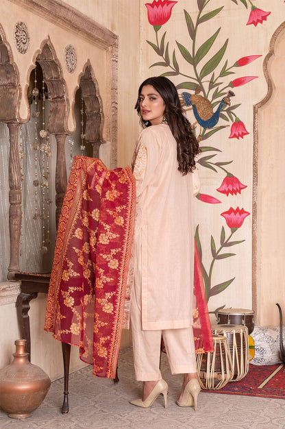 Zarqa | Lawn - Embroidered