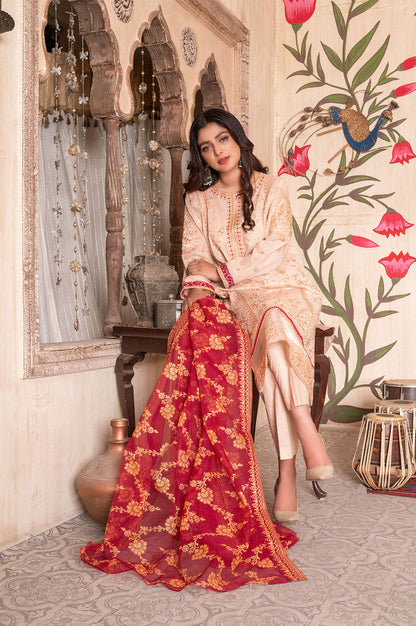 Zarqa | Lawn - Embroidered
