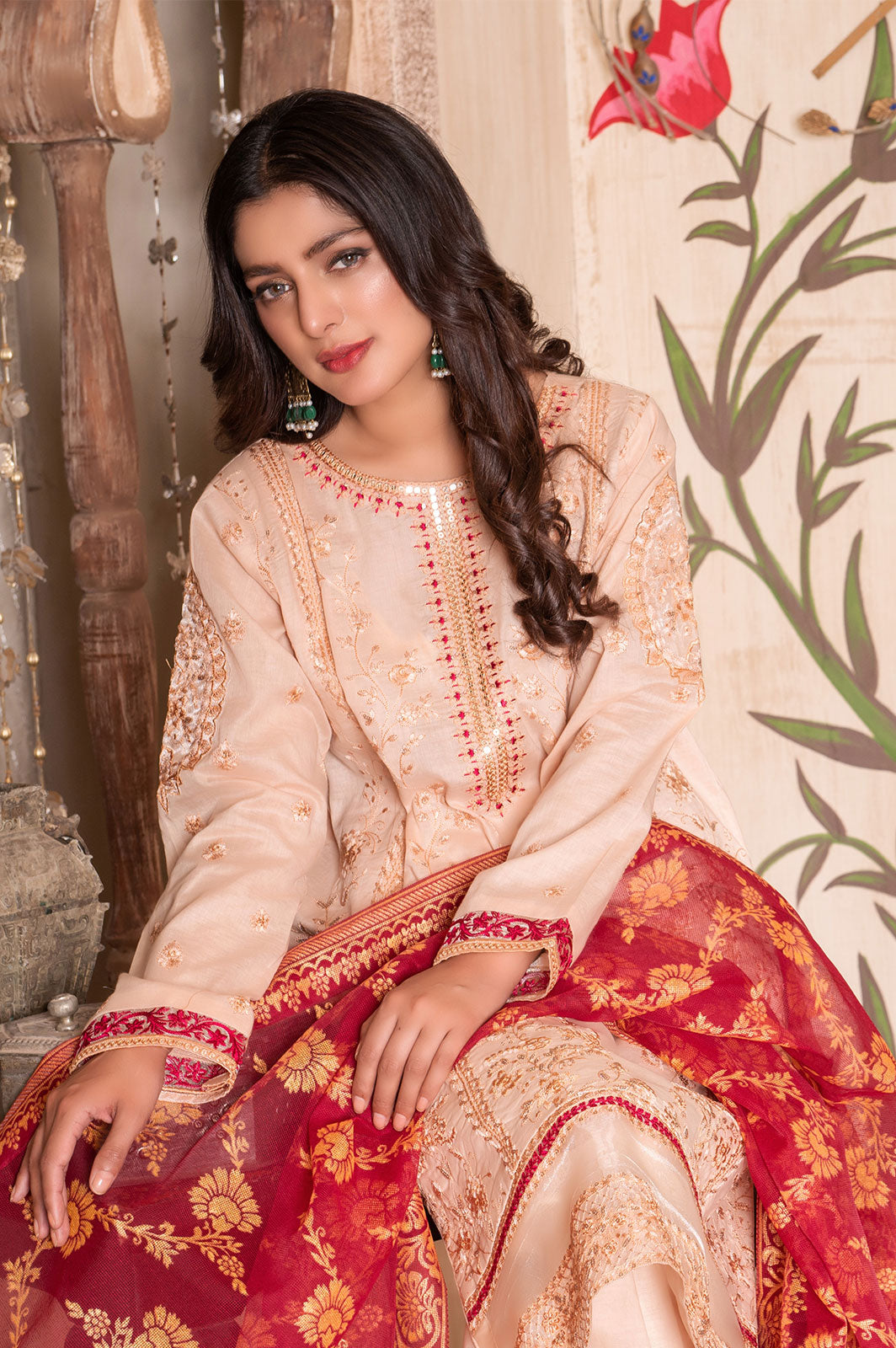 Zarqa | Lawn - Embroidered